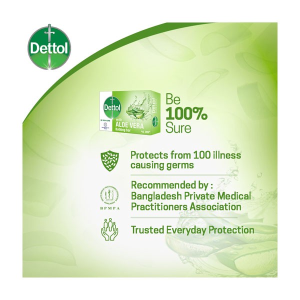 Dettol Aloe Vera Soap 125gm