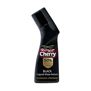 cherry blossom black liquid shoe polish 75ml