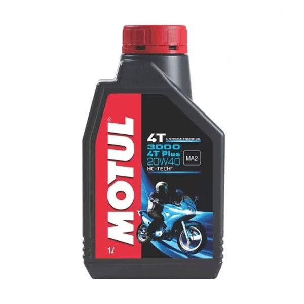 Motul 3000 4T Plus 20W40 4-Stroke Motorcycle Engine Oil 1 Litre (Mineral)