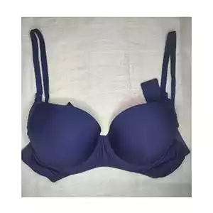 Cotton Soft Foam Padded Bra for Women - Blue - DA 05