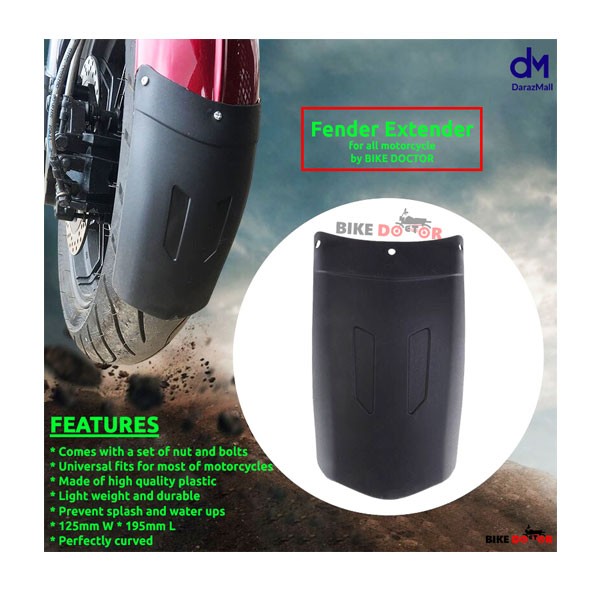 Universal Motorcycle Fender Mudguard Extender with setup Nut and Bolt