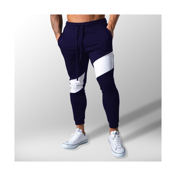 Cotton Joggers for Men - Navy - ARI-J03