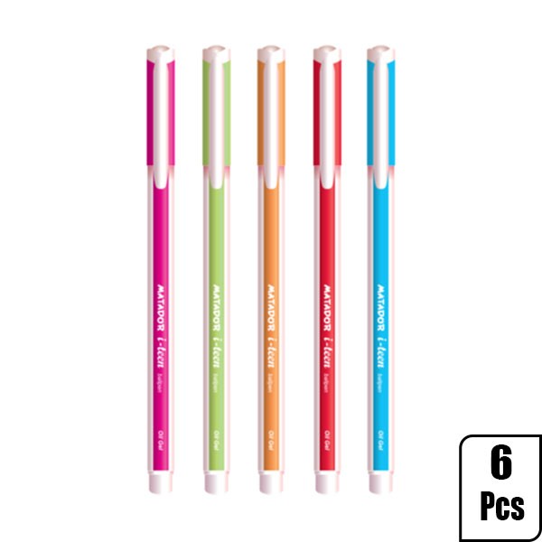 Matador iteen Ball Pen Black Ink 6 Pcs