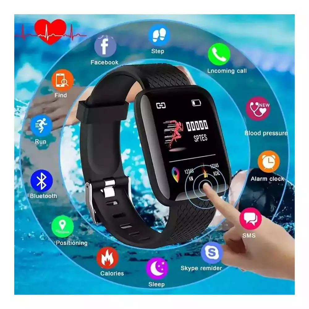 IP67 Waterproof Sport Smart Bracelet,Fitness Tracker Color Screen Bluetooth  Smart Watch Blood Pressure,Pedometer Calories Step Counter Smartband Activity  Tracker for IOS Andriod PK Fit Bit Watch | Wish