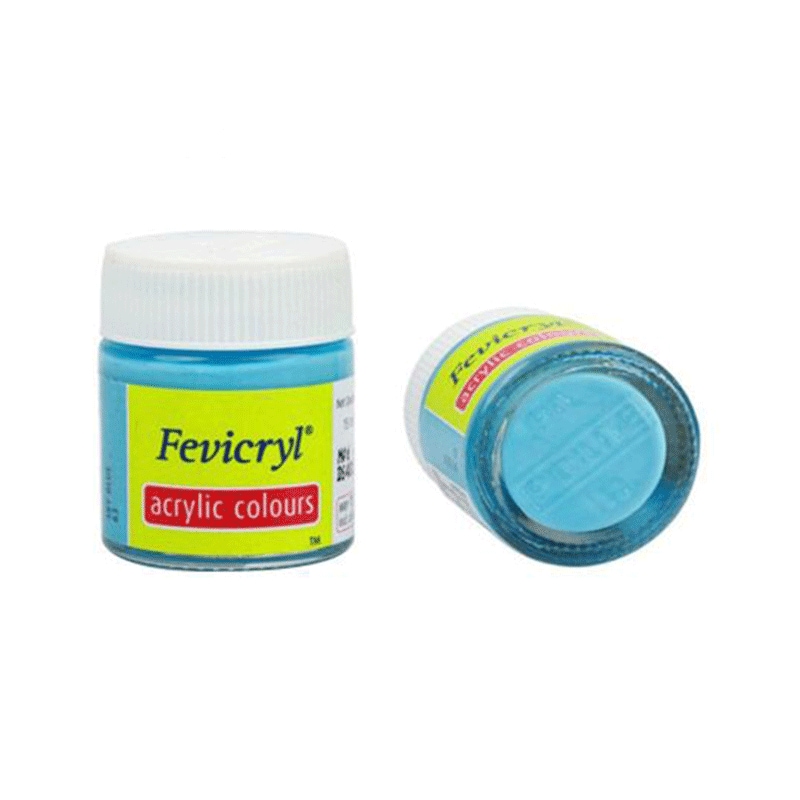 Fevicryl Acrylic Paint - Cerulean Blue