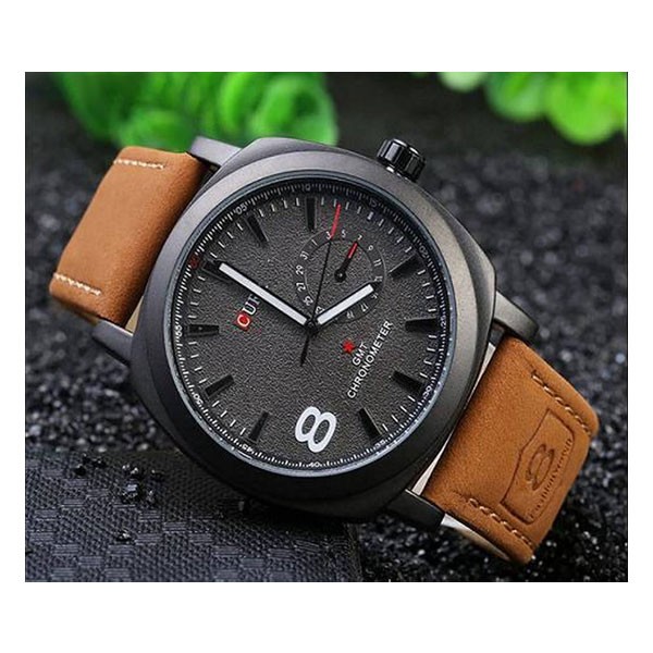 Curren discount leather watch