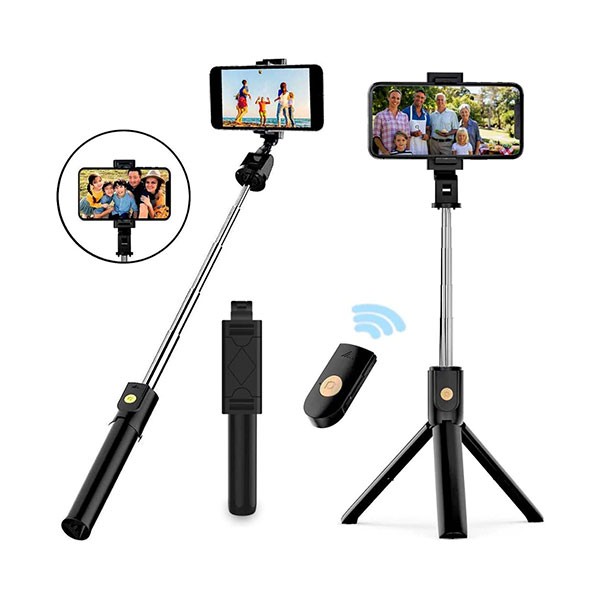 Wireless K07 Bluetooth Selfie Stick Foldable Mini Tripod