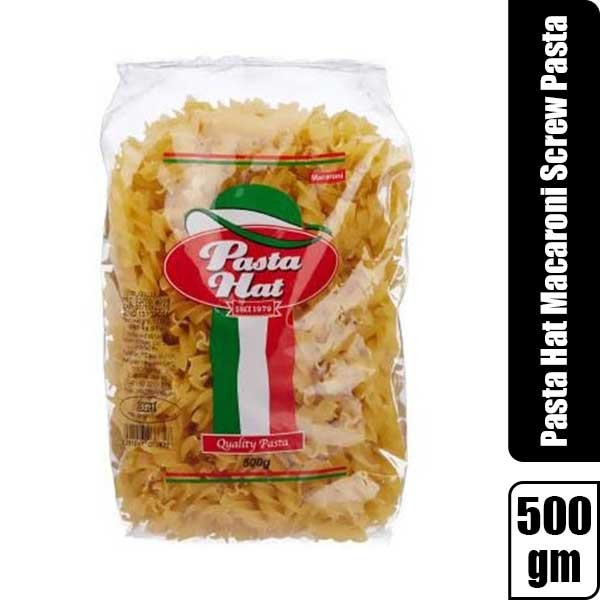Pasta Hat Macaroni (Screw) Pasta 500gm