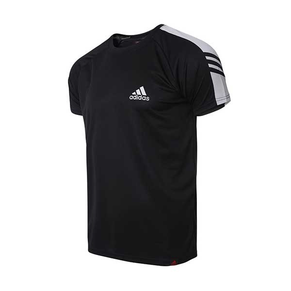 Shirtology Polyster Half Sleeve Jersey for Men - Black